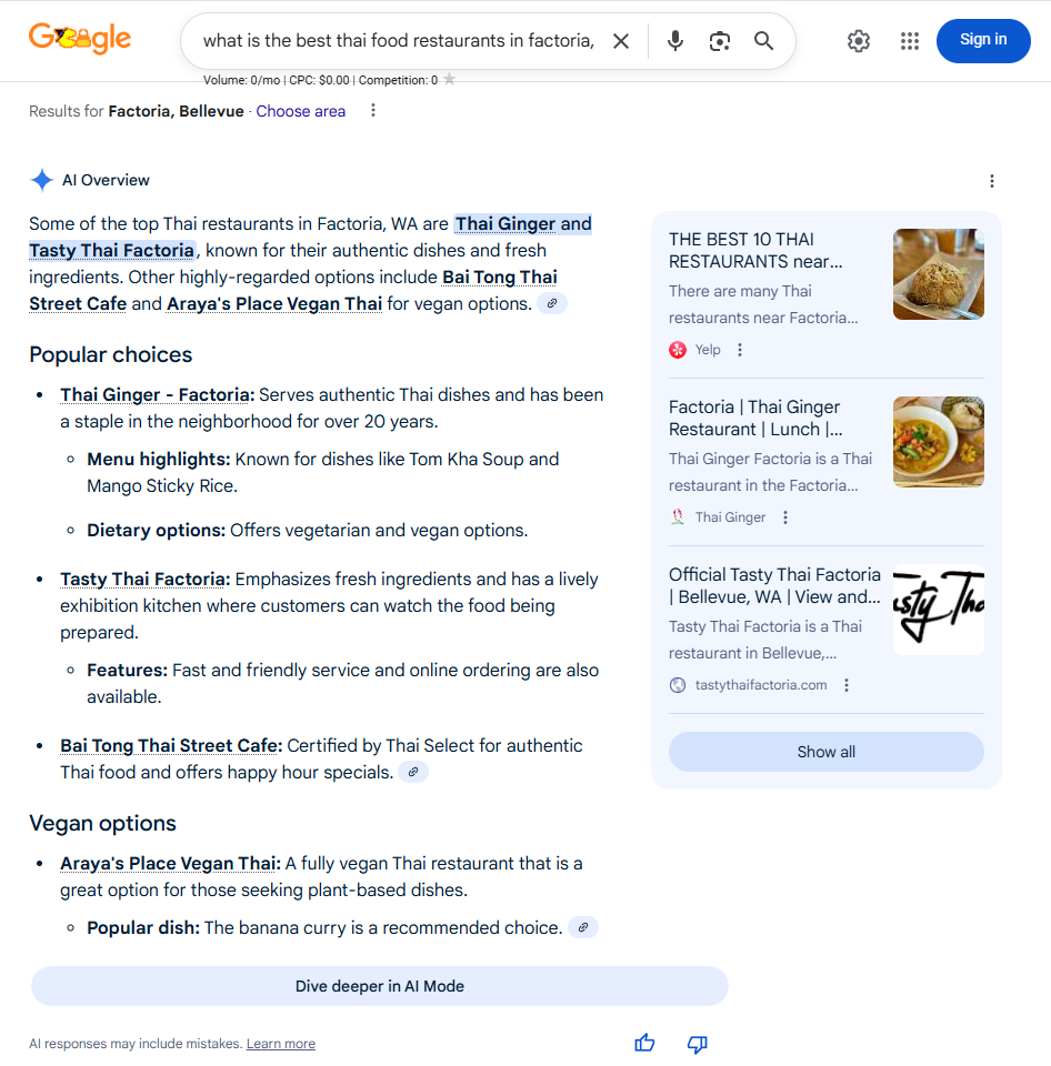 How to show up in Google's AI Overview